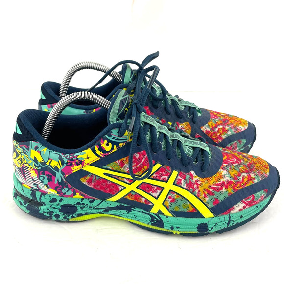 Asics Shoes - Asics Women's Gel Noosa Tri Running Shoes Lace Up Size 10 Blue Red Yellow